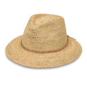 Malibu-Natural__The Malibu Bucket hat is a great fedora hat made with raffia.