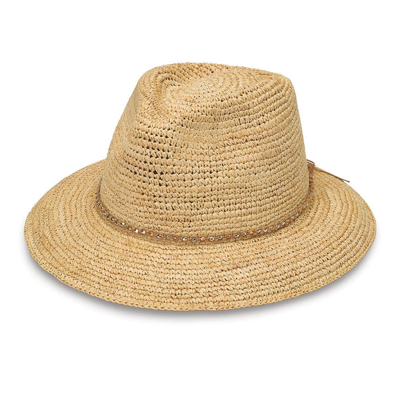 Malibu-Natural__The Malibu Bucket hat is a great fedora hat made with raffia.