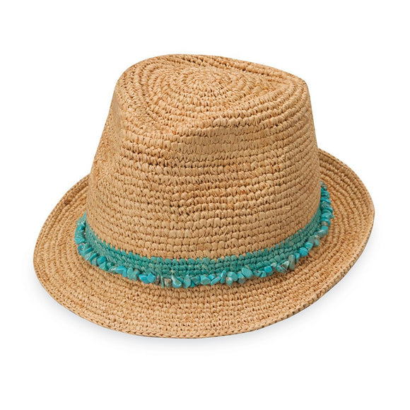 Tahiti-Turquoise__We have many summer hats for women with short hair, like the Tahiti.